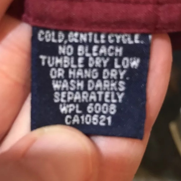 Panhandle Slim S/S Western Shirt Men’s L 16.5 Cranberry Gold Stripe Pearl Snaps - Picture 5 of 12